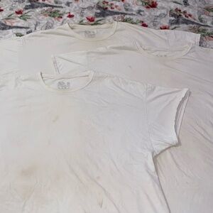 3 pack Fruit of the Loom 2XL white under shirt.